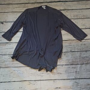 Chico's Travelers Purple Acetate Shrug Kimono 3 XL